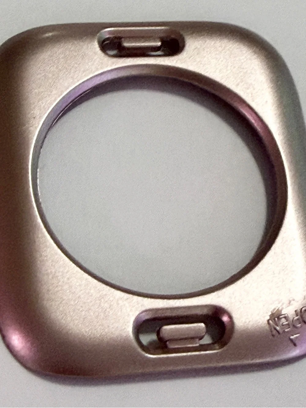 Protective Metallic Rose Gold Case Cover for Apple Series 7 Watch 45mm